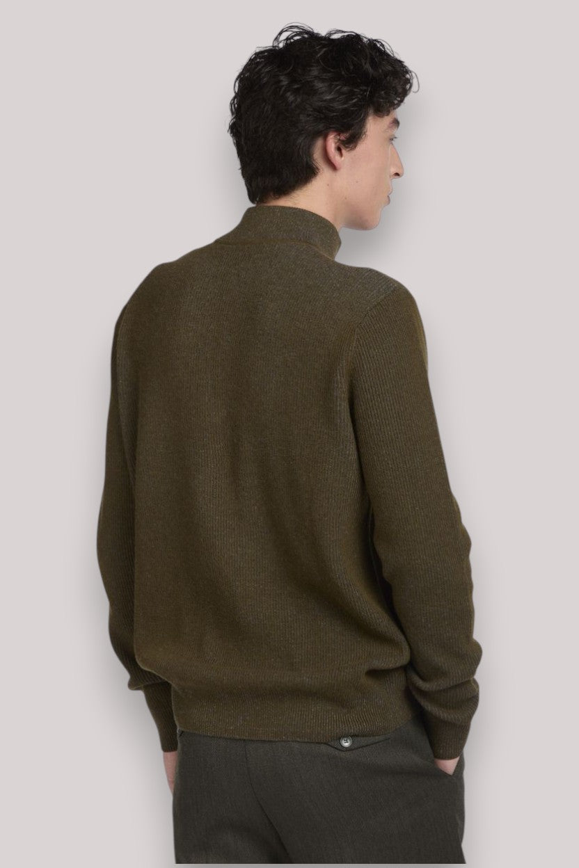 MAGLIA UOMO MERINOS VERDE SCURO
