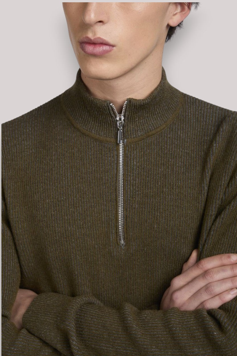 MAGLIA UOMO MERINOS VERDE SCURO