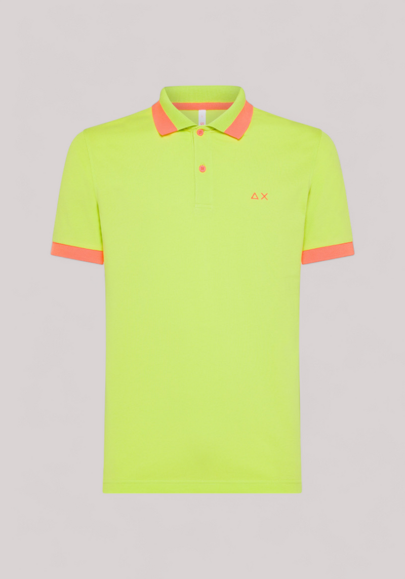 POLO UOMO BIG STRIPE FLUO LIME - Linassi