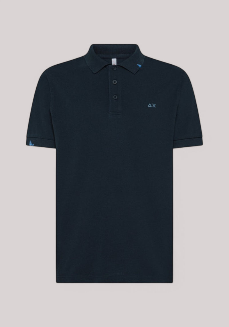 POLO UOMO VINTAGE NAVY BLUE