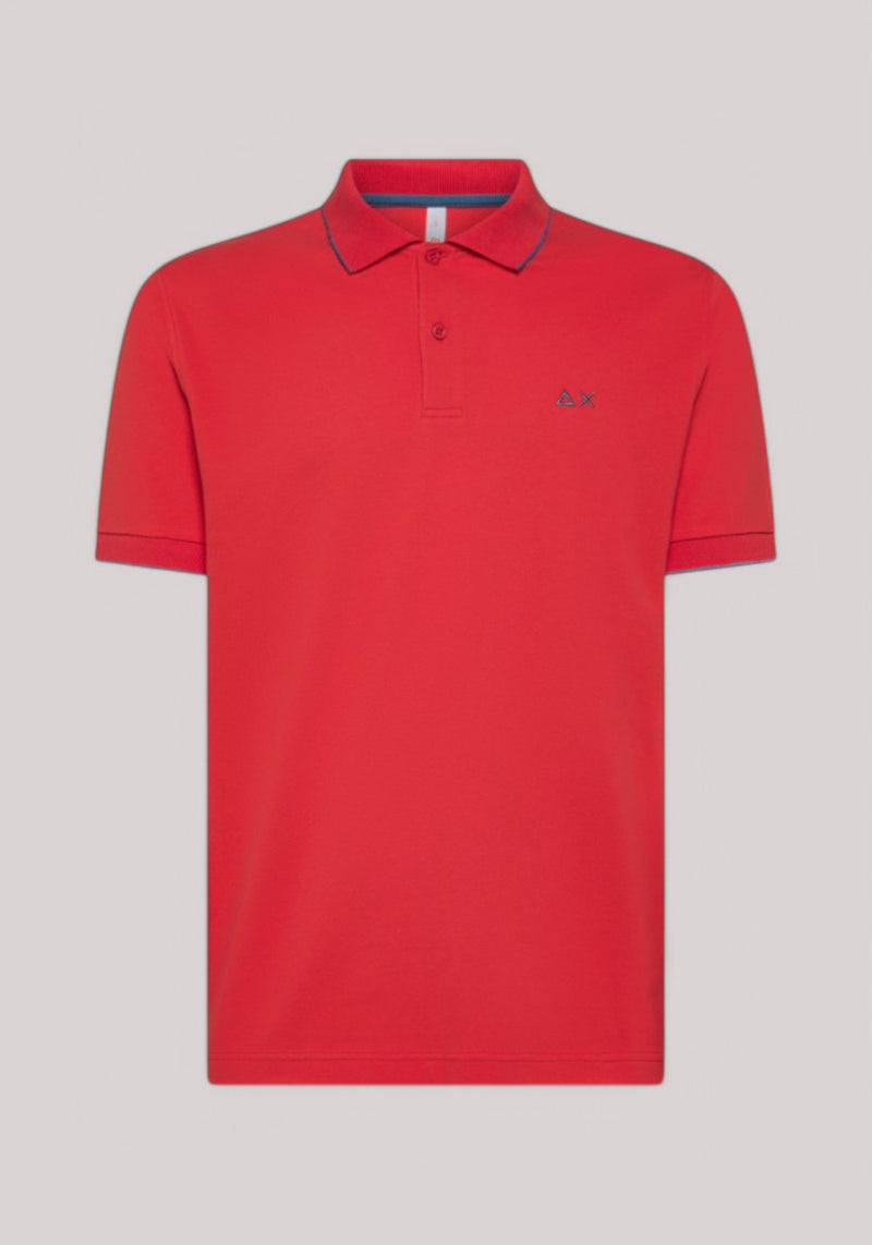 POLO UOMO STRETCH ROSSO