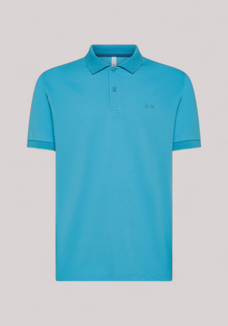 POLO UOMO STRETCH TURCHESE
