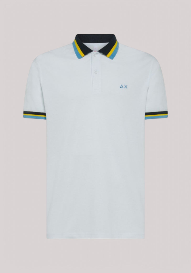 POLO UOMO MULTISTRIPES BIANCO