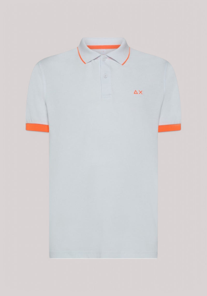 POLO UOMO SLUO SMALL STRIPE BIANCO