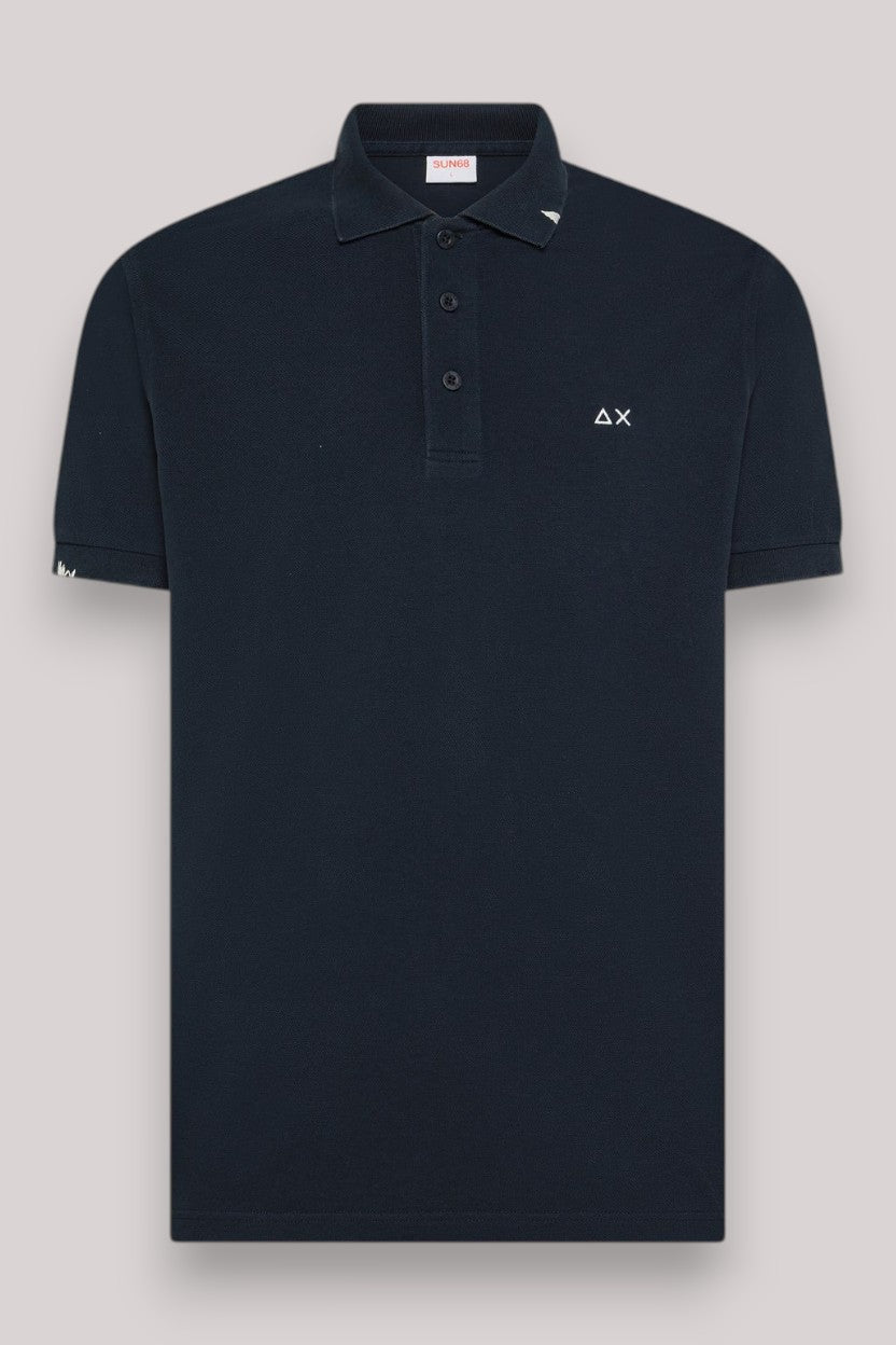 POLO UOMO VINTAGE NAVY BLUE - Linassi