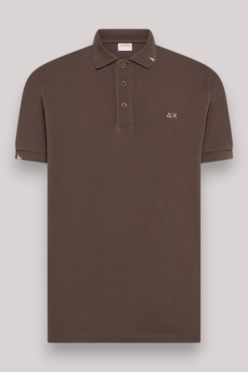 POLO UOMO VINTAGE MARRONE - Linassi