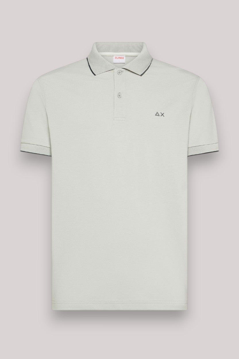 POLO UOMO SMALL STRIPE GRIGIO CHIARO - Linassi