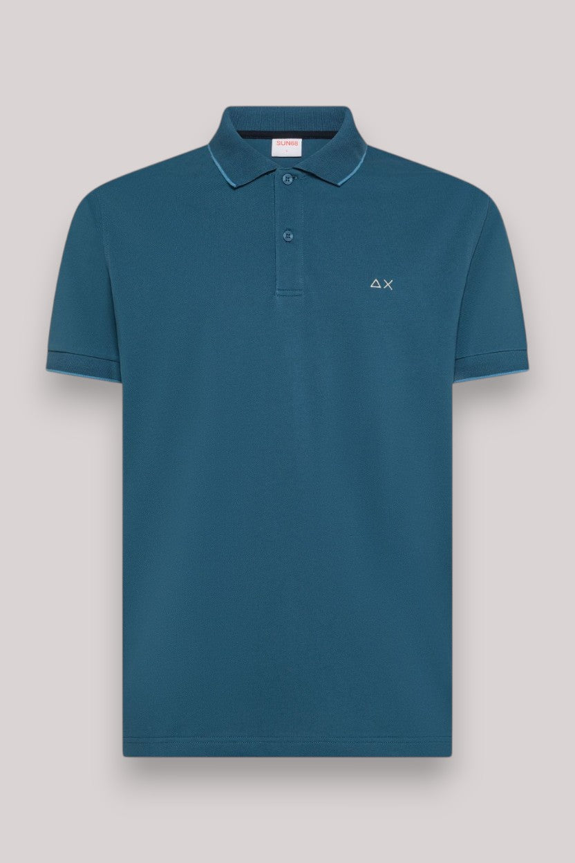 POLO UOMO SMALL STRIPE AVIO SCURO - Linassi