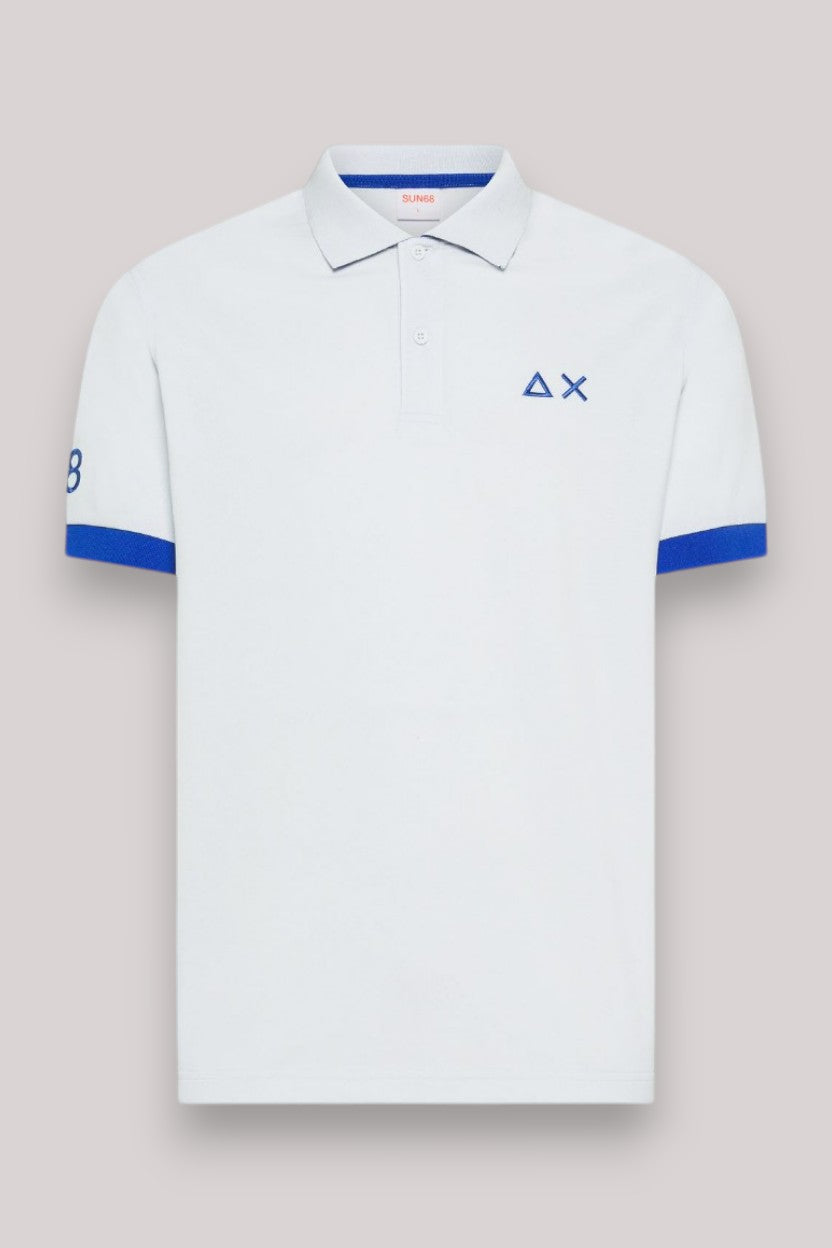 POLO UOMOBIG LOGO FLUO BIANCO - Linassi