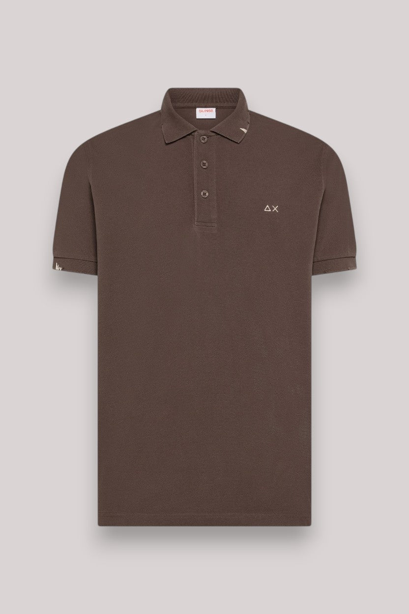 POLO UOMO VINTAGE MARRONE - Linassi