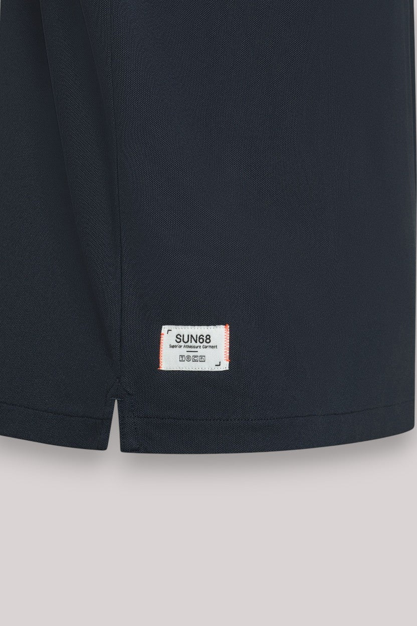POLO UOMO PIQUET TECNICO NAVY BLUE - Linassi