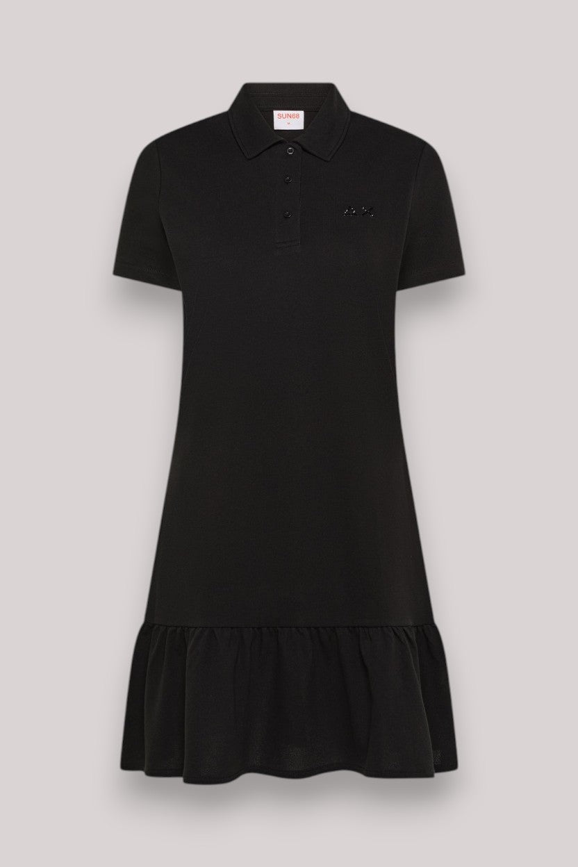 ABITO DONNA PIQUET NERO - Linassi