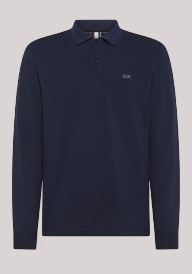 POLO UOMO IN PIQUET COTONE NAVY BLUE