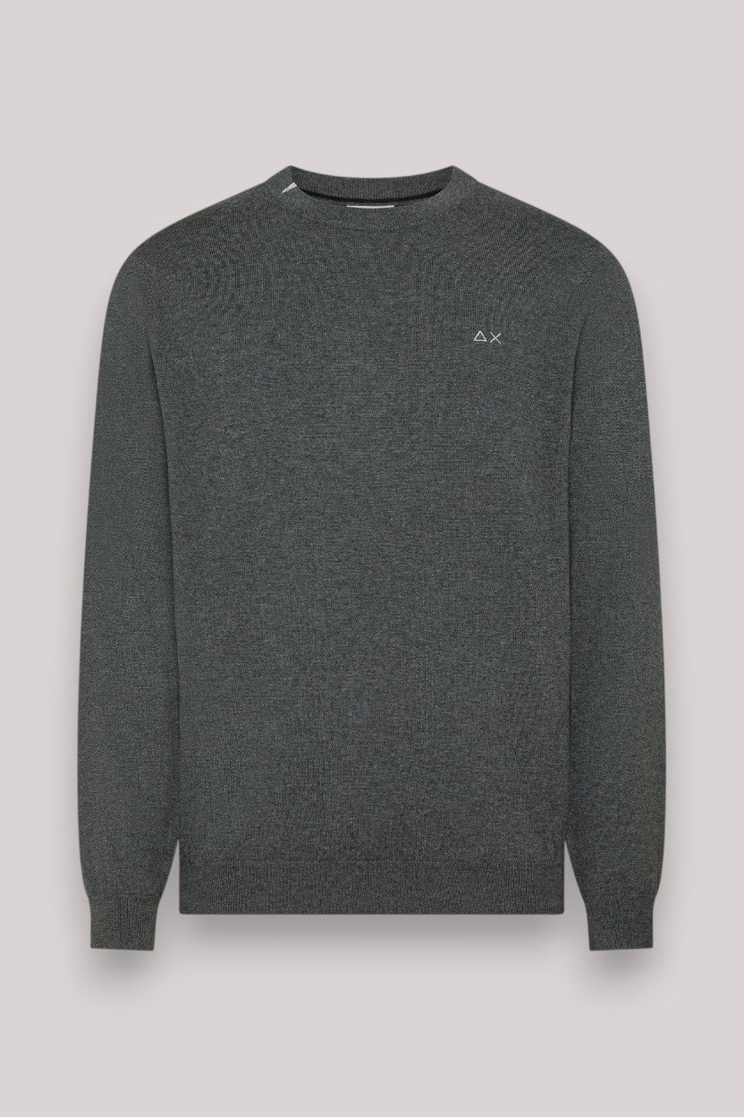 MAGLIA UOMO SWEATER BASIC GRIGIO SCURO - Linassi