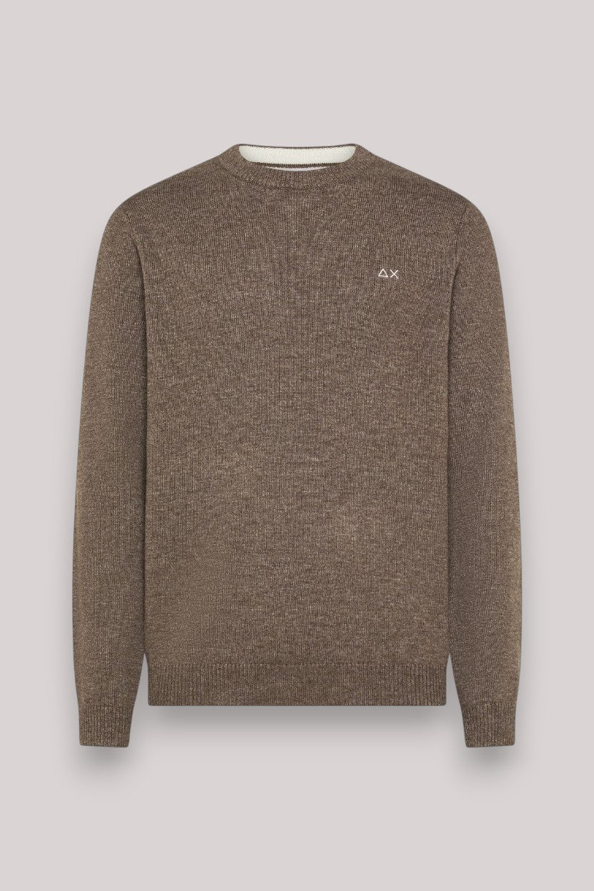 MAGLIA UOMO SWEATER WARM WOOL TORTORA - Linassi