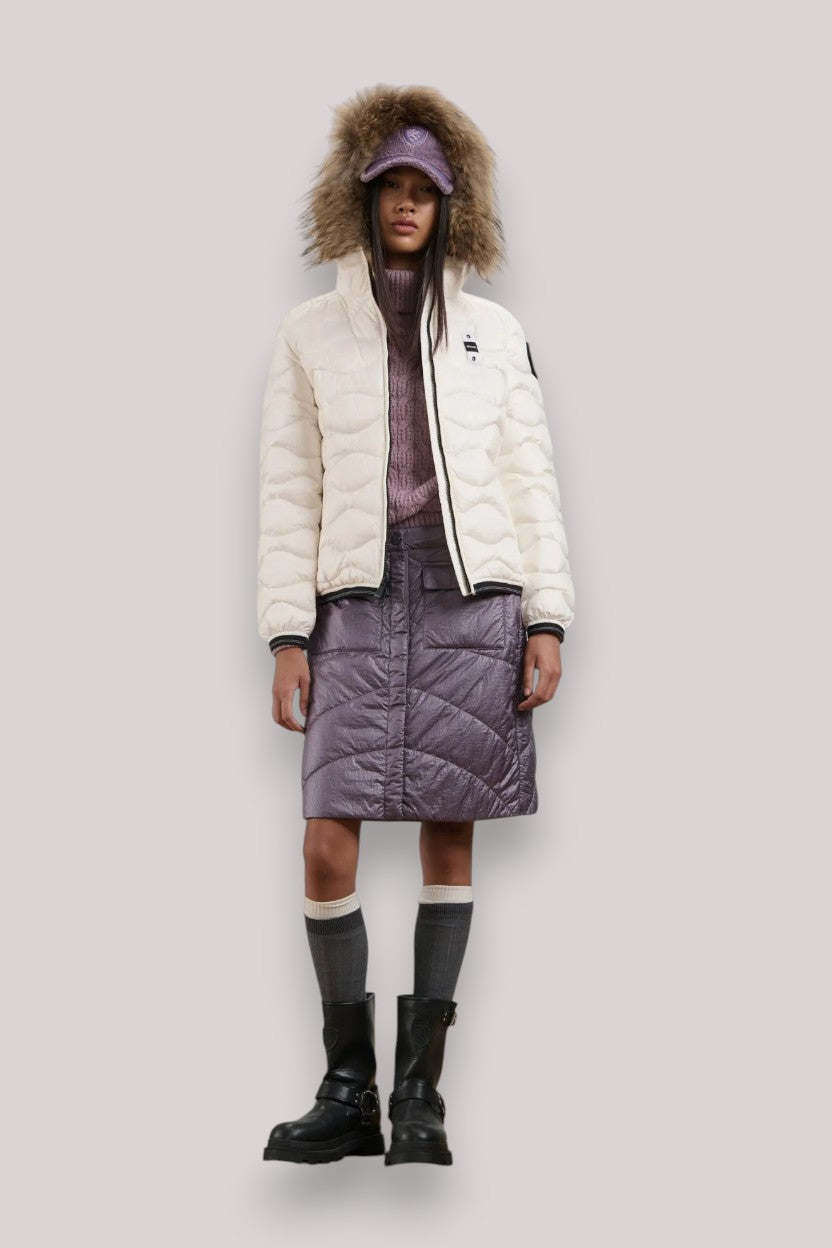 GIUBBINO DONNA ALDIE BIANCO OTTICO
