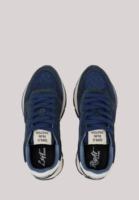 SCARPE DONNA ALLY GLITTER TEXTILE NAVY BLUE