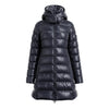 GIACCONE DONNA IN PIUMA NATURALE NAVY - BABILA LTAT23A4693-D 40 - Linassi