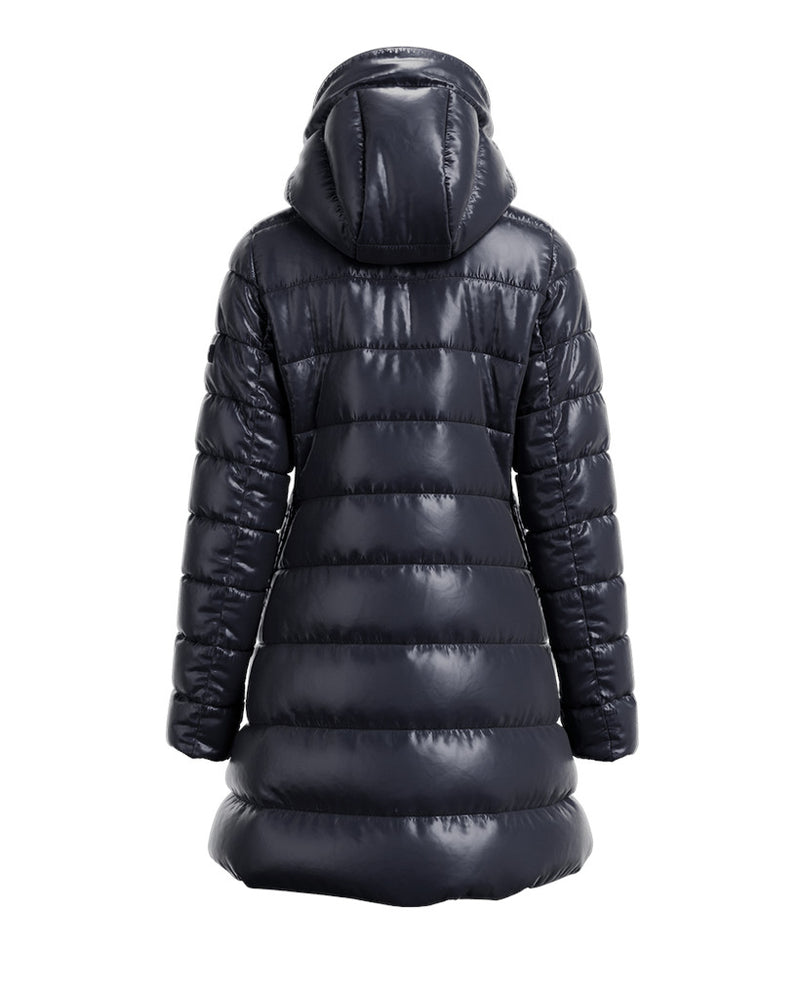 GIACCONE DONNA IN PIUMA NATURALE NAVY - BABILA LTAT23A4693-D 40 - Linassi