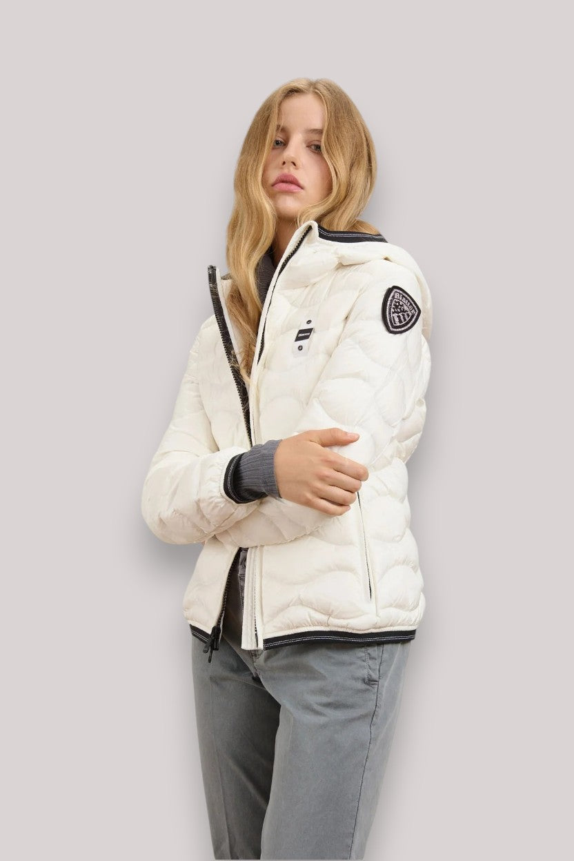 GIUBBINO DONNA CAMELIA BIANCO OTTICO - Linassi