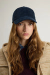 BERRETTO UOMO IN VELLUTO MELTON BLUE
