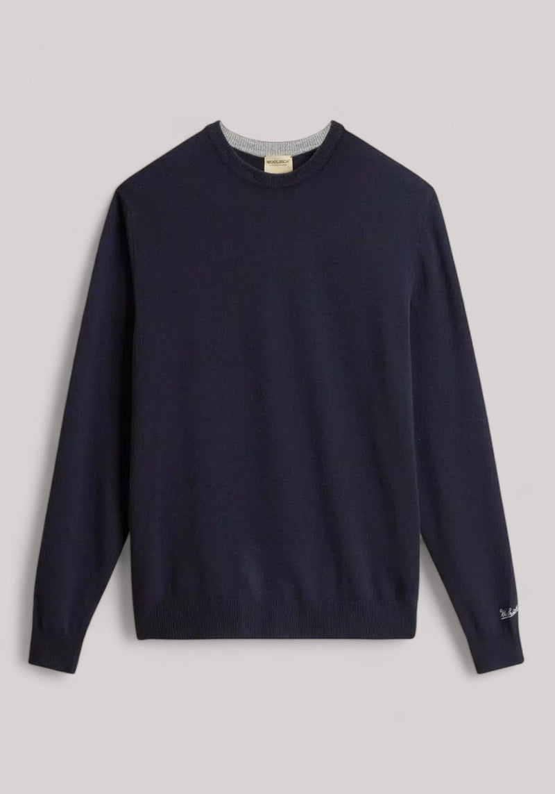 MAGLIA UOMO LAMBSWOOL MELTON BLUE