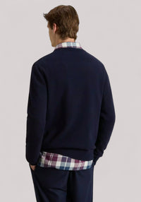 MAGLIA UOMO LAMBSWOOL MELTON BLUE