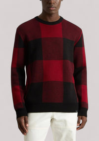 MAGLIA UOMO BUFFALO CREWNECK RED BUFFALO