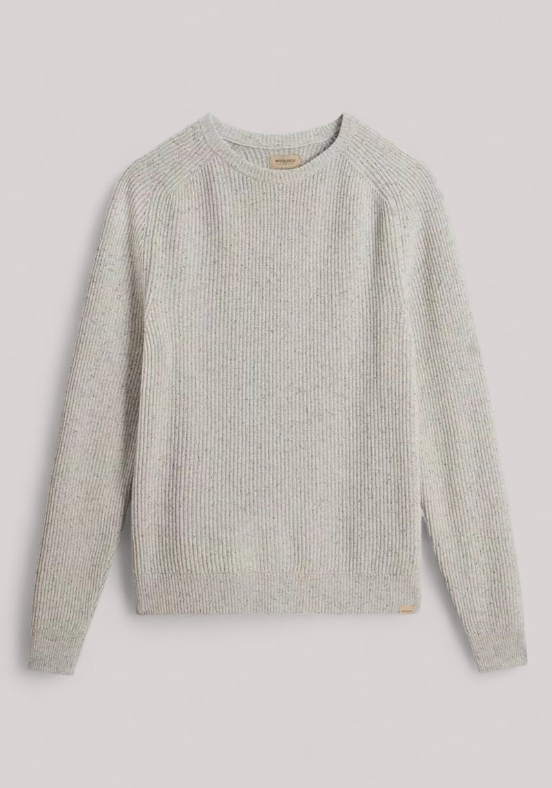 MAGLIA UOMO MISTO LANA LIGHT GREY MELANGE mi