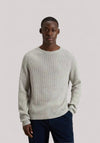 MAGLIA UOMO MISTO LANA LIGHT GREY MELANGE mi