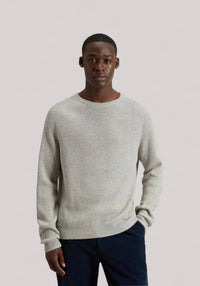 MAGLIA UOMO MISTO LANA LIGHT GREY MELANGE mi