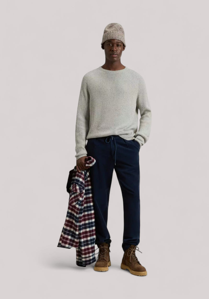 MAGLIA UOMO MISTO LANA LIGHT GREY MELANGE mi