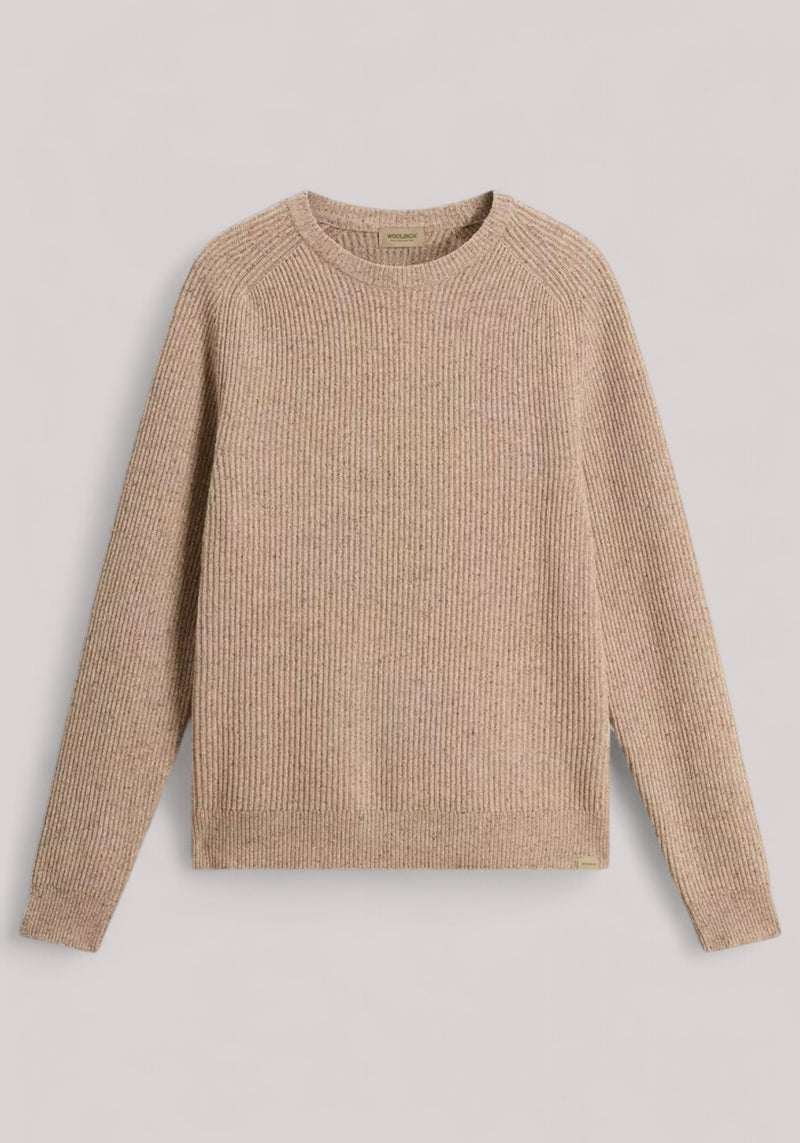 MAGLIA UOMO MISTO LANA FEATHER BEIGE