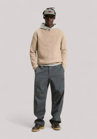 MAGLIA UOMO MISTO LANA FEATHER BEIGE