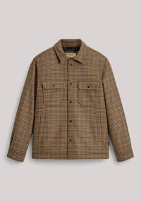 GIUBBINO UOMO ALASKAN WOOL CHECK OVERSHIRT BEIGE