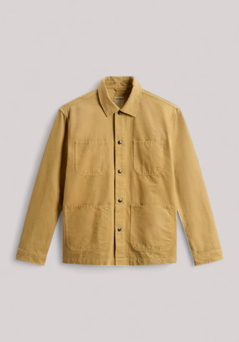 OVERSHIRT UOMO IN CANVAS DI PURO COTONE ANTIQUE BRONZE