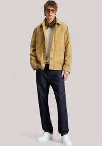 OVERSHIRT UOMO IN CANVAS DI PURO COTONE ANTIQUE BRONZE
