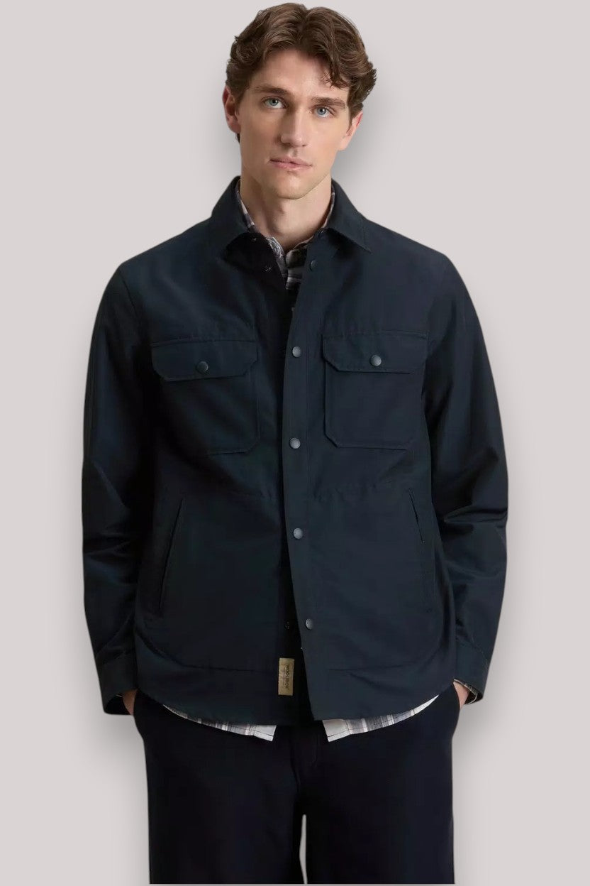OVERSHIRT UOMO LIGHT RAMAR MELTON BLUE - Linassi