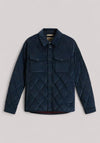 OVERSHIRT UOMO IN VELLUTO MELTON BLUE