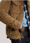 OVERSHIRT UOMO IN VELLUTO COFFEE