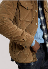 OVERSHIRT UOMO IN VELLUTO COFFEE