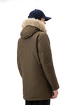 GIACCONE UOMO DARK GREEN ARCTIC DETACHABLE FUR PARKA - CFWOOU0482MRUT0001 DAG - Linassi