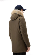 GIACCONE UOMO DARK GREEN ARCTIC DETACHABLE FUR PARKA - CFWOOU0482MRUT0001 DAG - Linassi