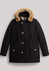 GIACCONE UOMO ARCTIC DETACHABLE FUR PARKA BLACK