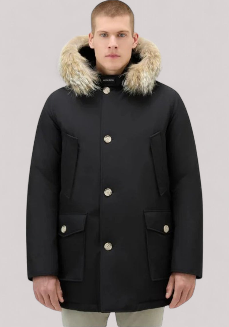 GIACCONE UOMO ARCTIC DETACHABLE FUR PARKA BLACK