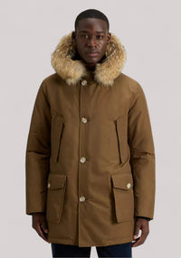 GIACCONE UOMO ARCTIC DETACHABLE FUR PARKA COFFEE