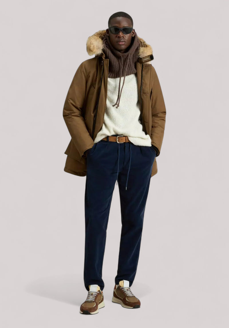 GIACCONE UOMO ARCTIC DETACHABLE FUR PARKA COFFEE