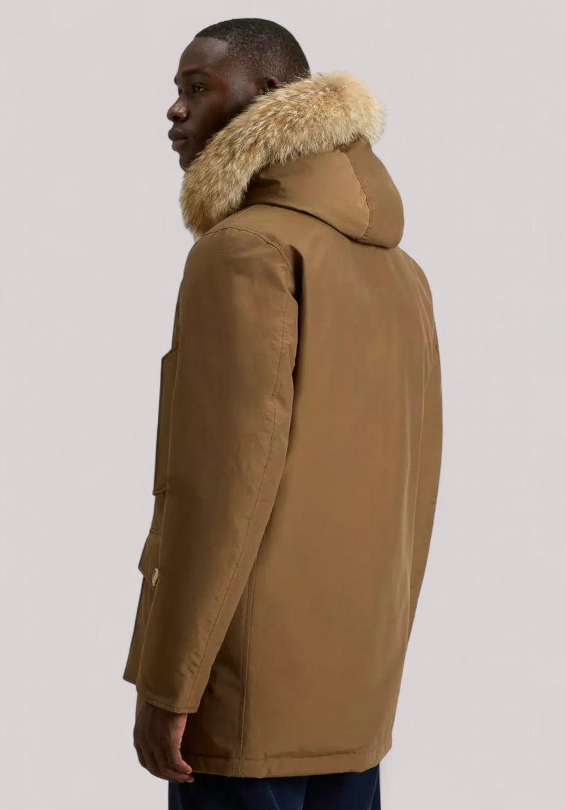 GIACCONE UOMO ARCTIC DETACHABLE FUR PARKA COFFEE
