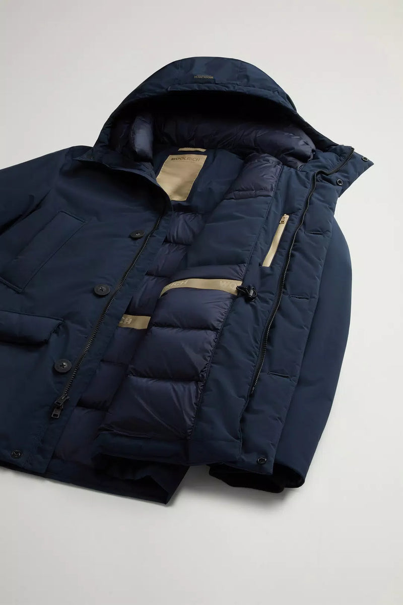 GIACCONE UOMO CLOUD ARCTIC PARKA MELTON BLUE