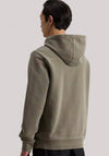 MAGLIA UOMO GARMENT DYED HOODIE GREENSTONE